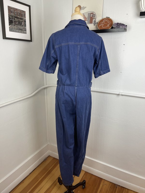 Pre-Loved] Miss Selfridge Denim Boiler Suit Blue Garmentory