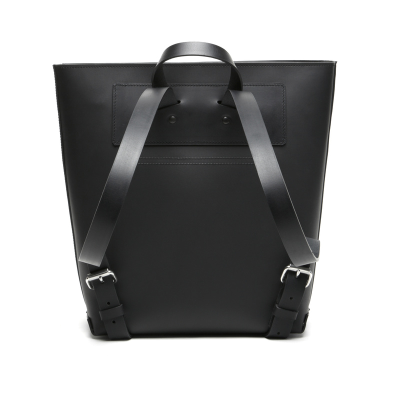 The Stowe Black Alex Leather Backpack The Stowe Alex Backpack | Garmentory main image 3