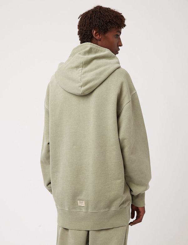 army green hooded sweatshirt