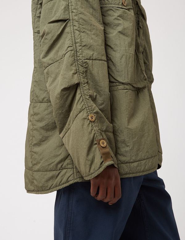 Nigel Cabourn Quilted Parka Jacket - Army Green | Garmentory
