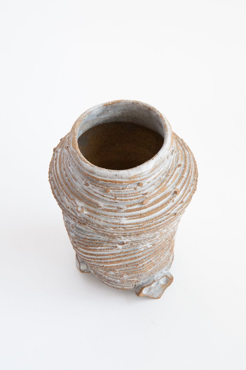 John Lawrence Ceramics Ceramic Trinity n13 Vase Natural Garmentory