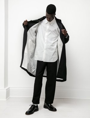 Casey Casey Mens Big Blobby Coat - Rough Black | Garmentory