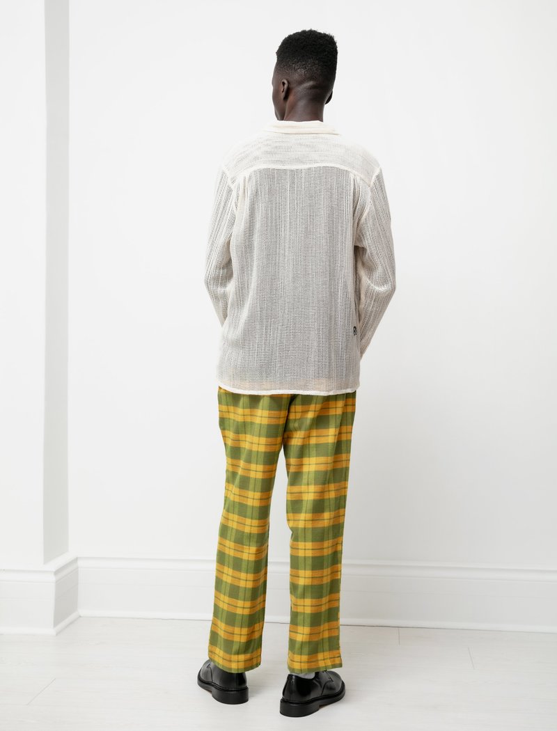 BODE Daytime Plaid Trousers - Yellow/Green