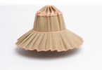Lorna Murray Pleated Sun Hat - Natural/Pink - Thumbnail 2