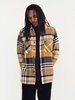 Wax London Whiting Overshirt - Navy/Yellow Plaid - Thumbnail 2