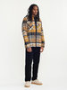Wax London Whiting Overshirt - Navy/Yellow Plaid - Thumbnail 3