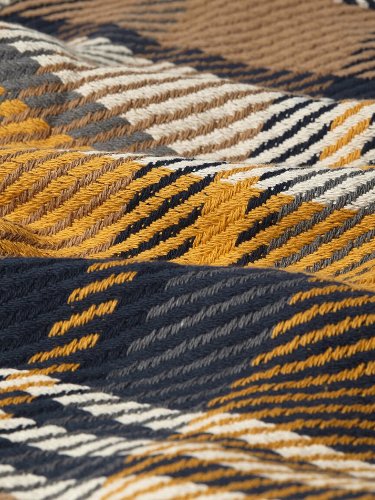 Wax London Whiting Overshirt - Navy/Yellow Plaid - Image 8 of 8