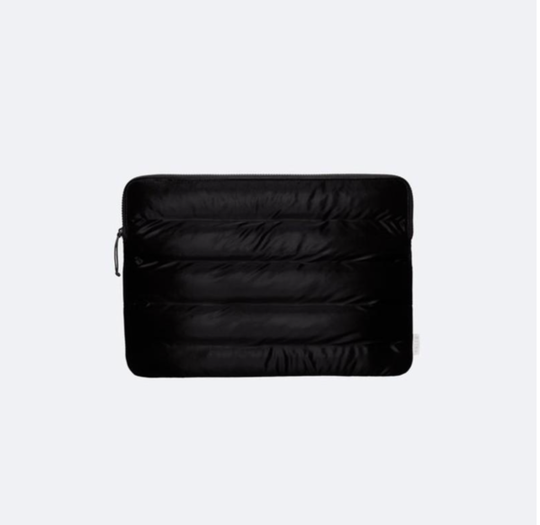 Rains quilted laptop cover velvet black Garmentory