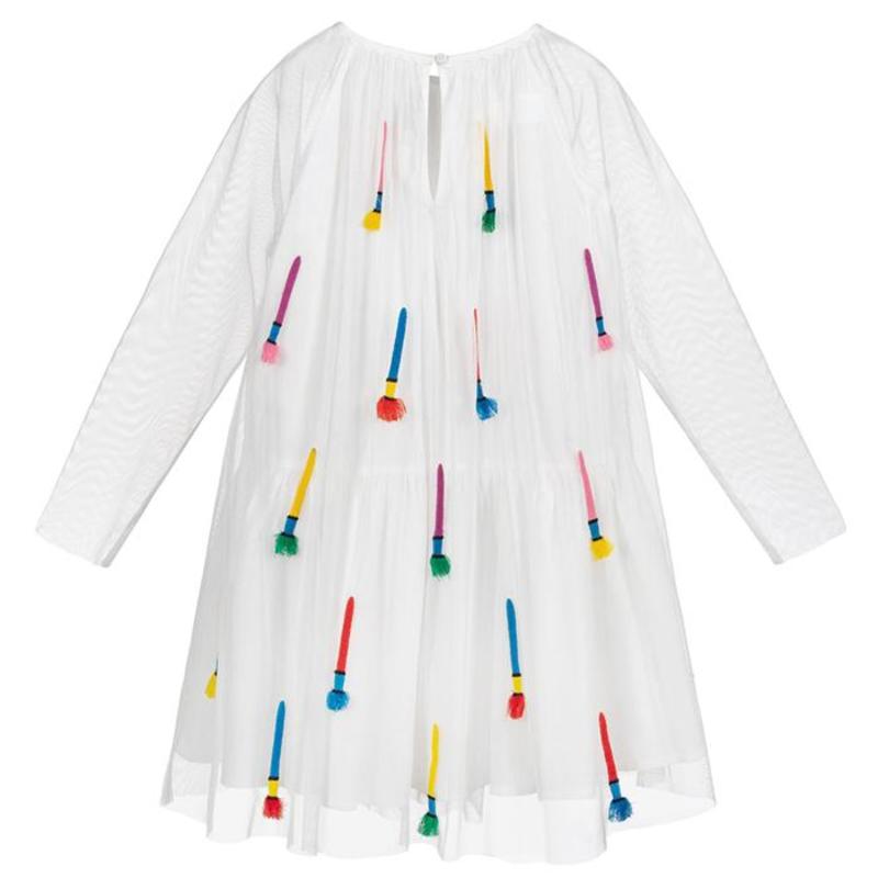 Kids Stella McCartney Child Tulle With All Over Dress