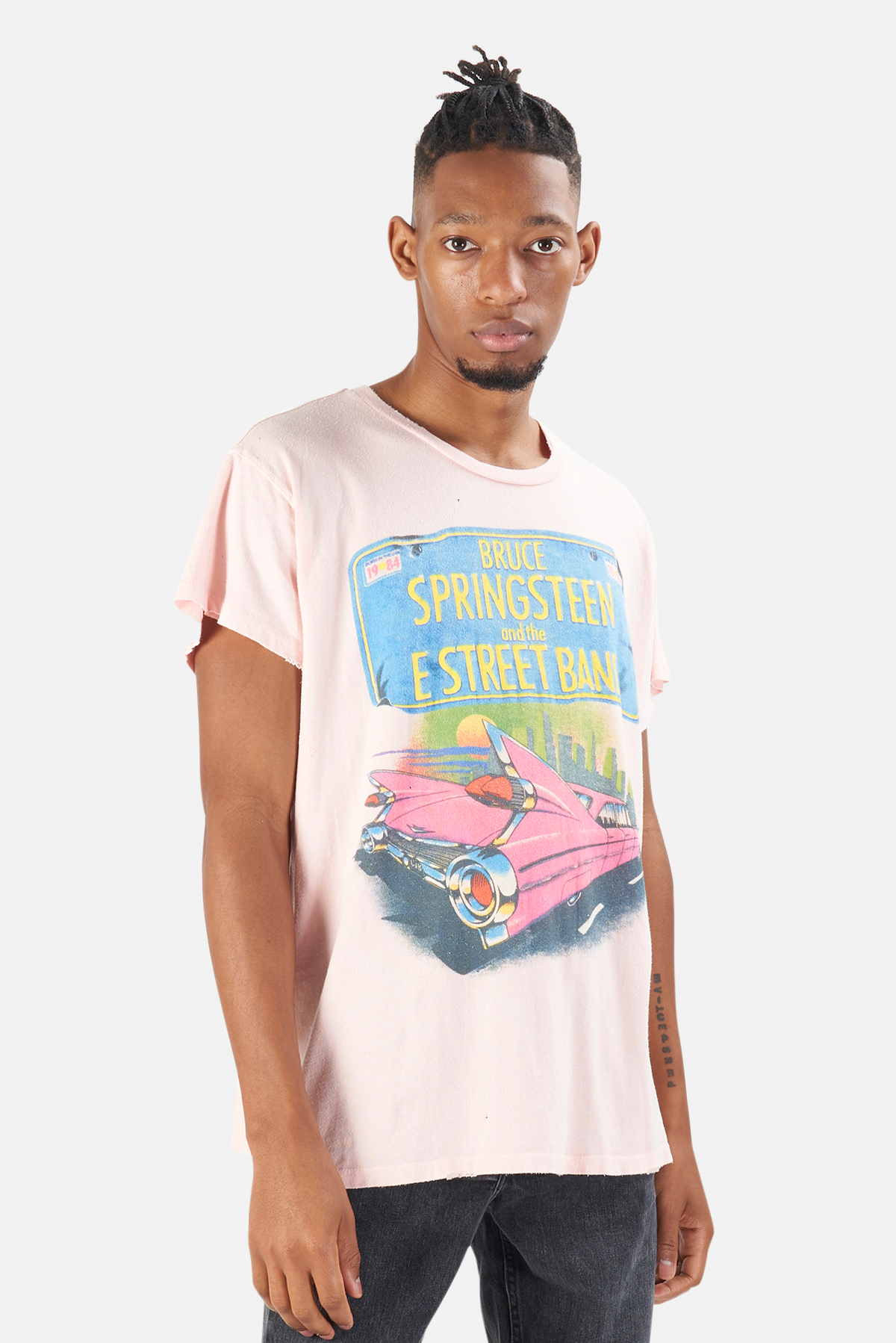 新品【メイドウォーン】Burce Springsteen Tシャツ MADEWORN BRUCE SPRINGSTEEN 1985 UNISEX TEE IN VINTAGE WHITE