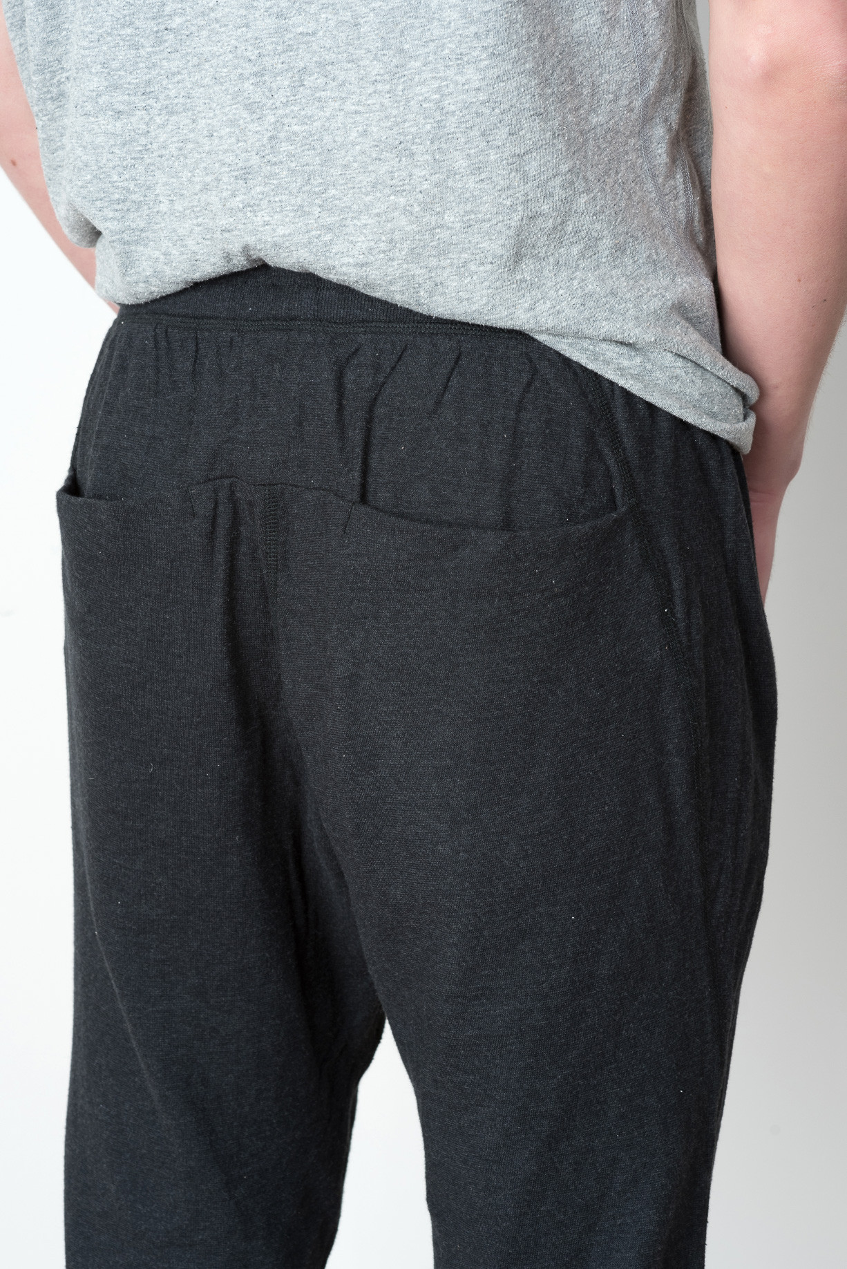 Wings + Horns Double Knit Lounge Pant In Charcoal Garmentory
