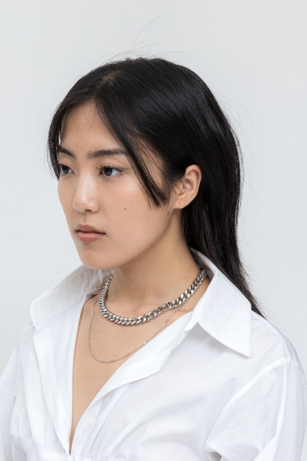 DEPARTMENT Mix Chains Necklace - Silver 