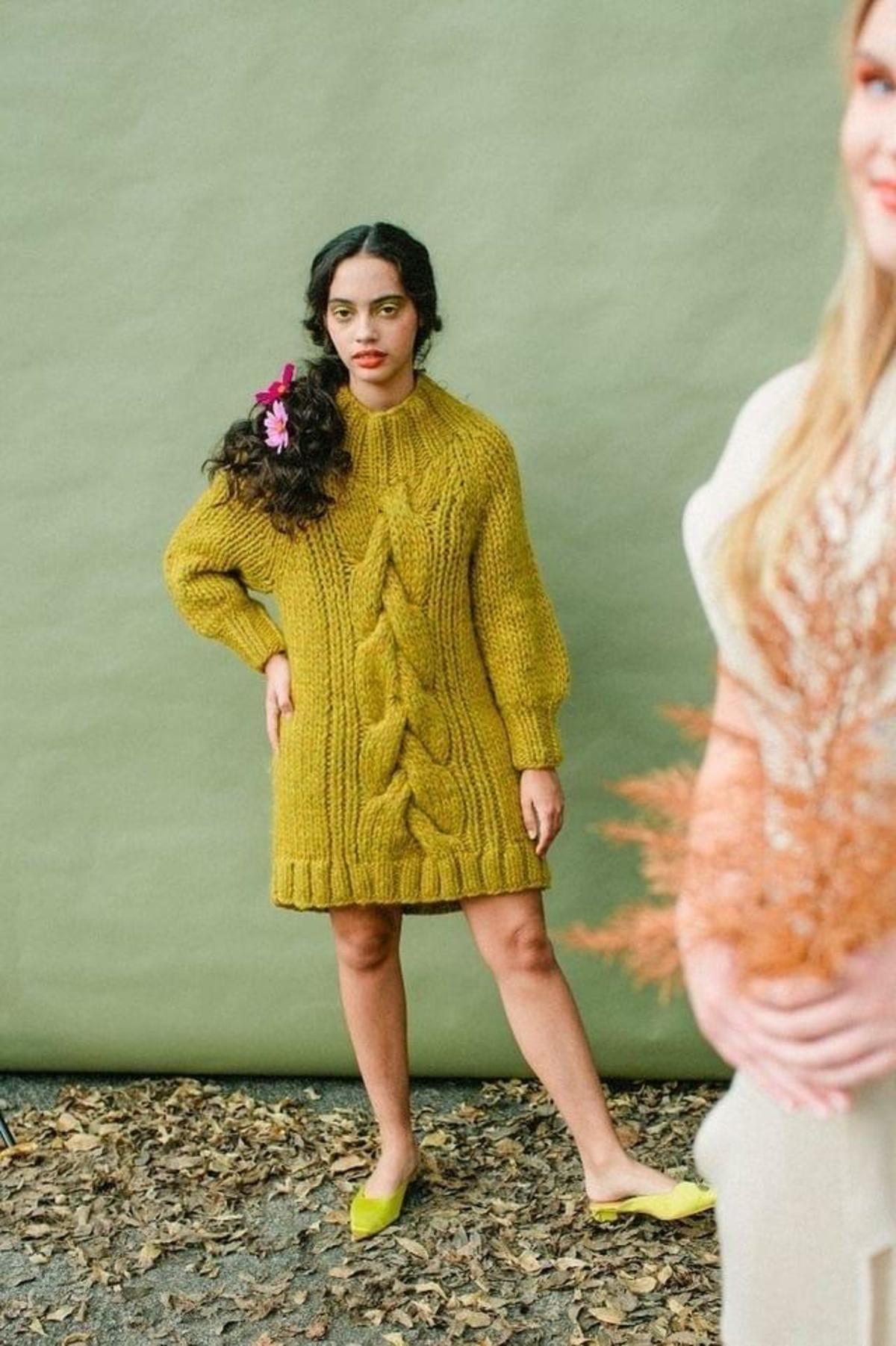 Ajaie Alaie Les Amis Tunic - Chartreuse - Image 2 of 4