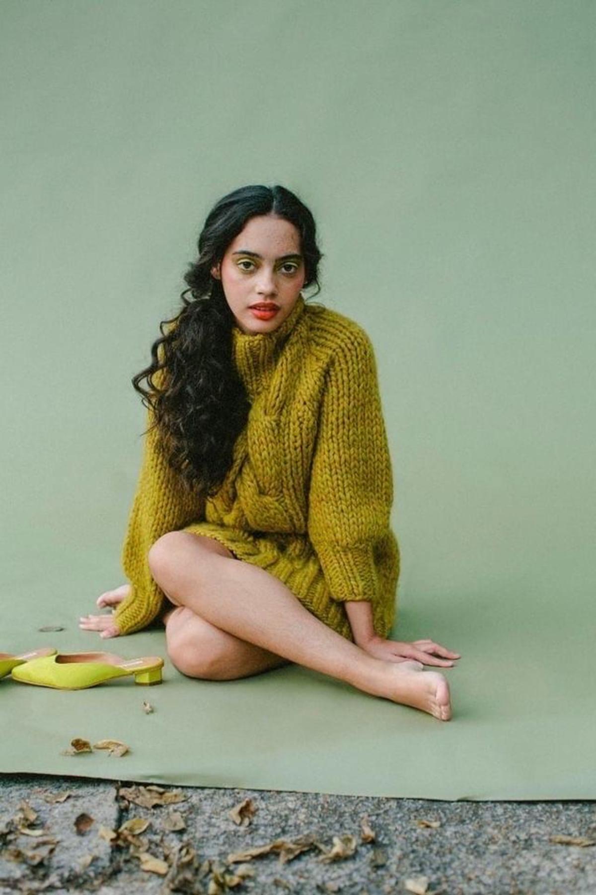 Ajaie Alaie Les Amis Tunic - Chartreuse - Image 3 of 4