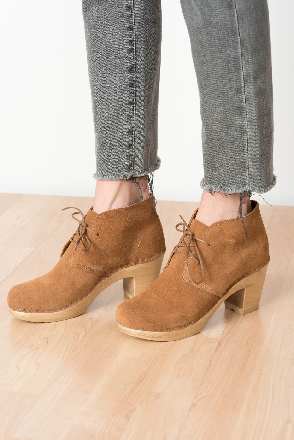 No.6 Garcia Leather Boot In Toast Suede Garmentory
