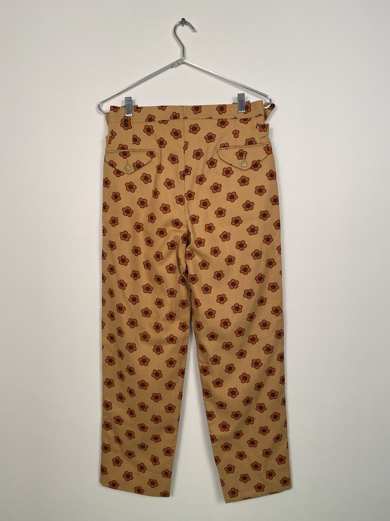 BODE Daisy Side Tie Trousers - Gold/Orange 