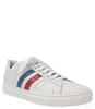 Fashion Moda White Leather Three Stripe Sneaker - White - Thumbnail 2