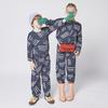 Kids Bobo Choses Scratch Print Fleece Jumpsuit - Navy Blue - Thumbnail 2