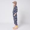 Kids Bobo Choses Scratch Print Fleece Jumpsuit - Navy Blue - Thumbnail 7