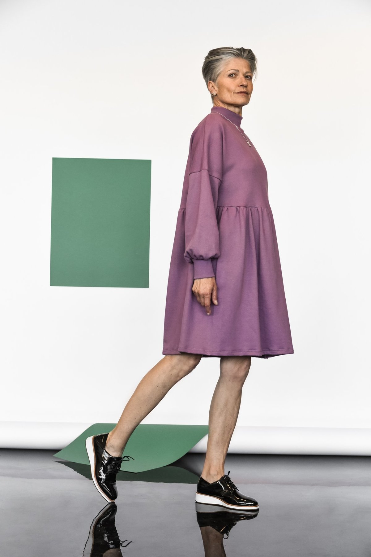 MAS MONTREAL FW21 REYKJAVIK DRESS - PURPLE - Image 2 of 5