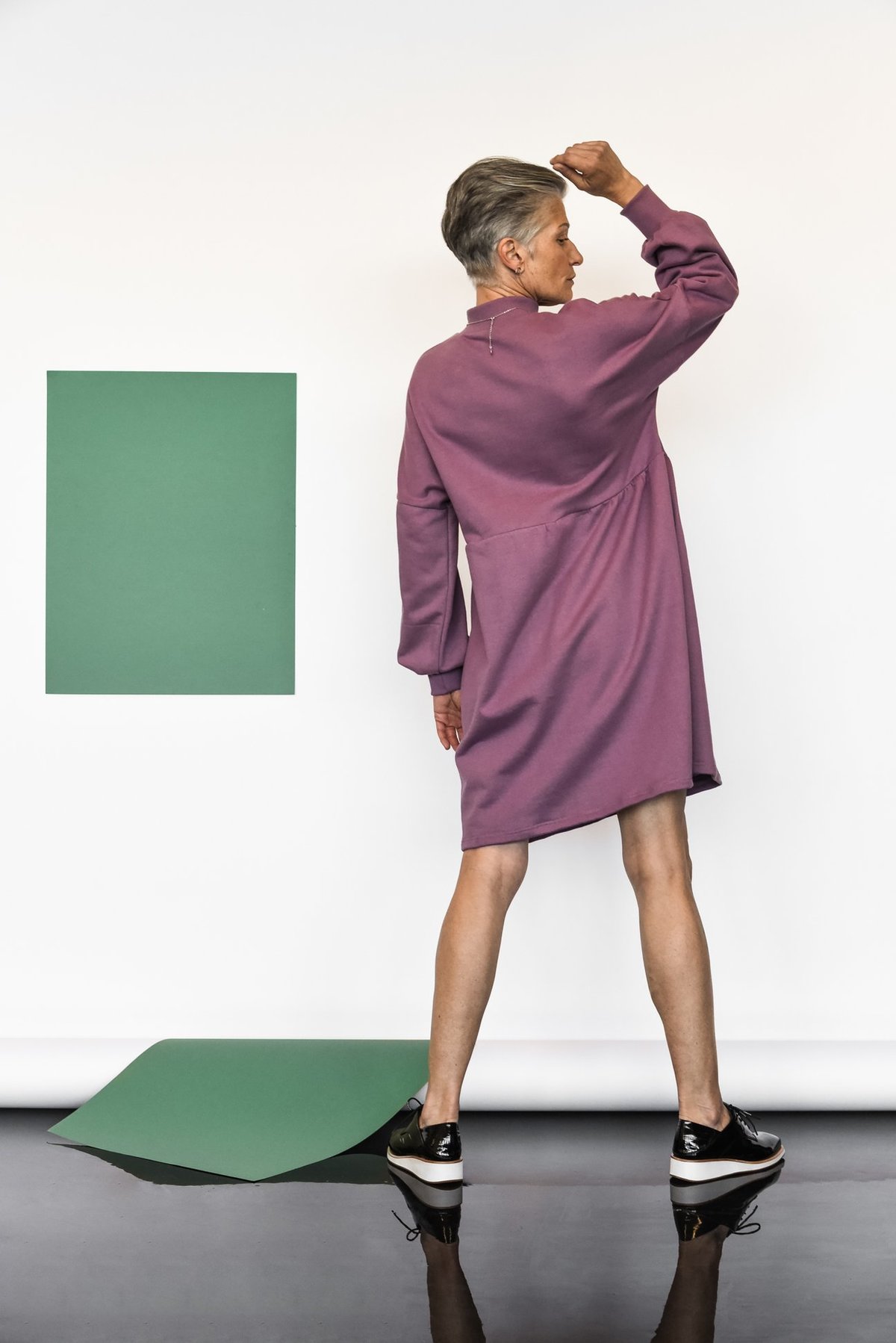 MAS MONTREAL FW21 REYKJAVIK DRESS - PURPLE - Image 3 of 5