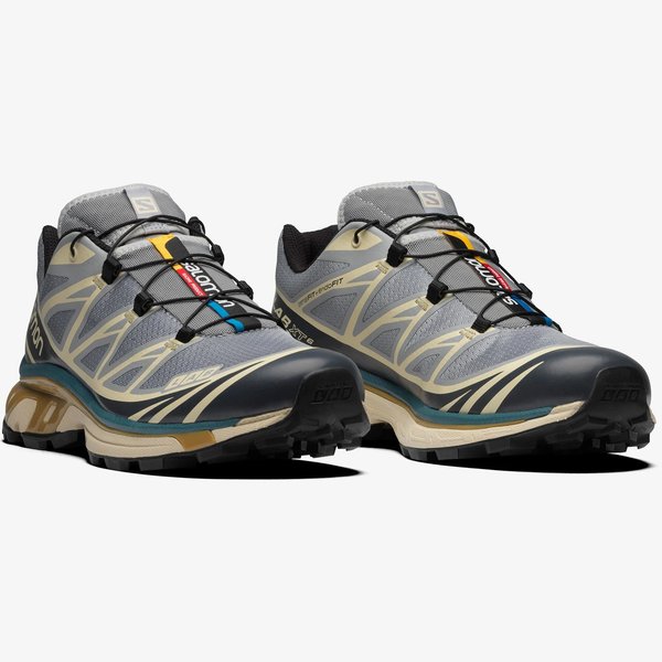 Salomon XT6 Sneakers Quarry / Bleached Sand / Cumin Garmentory