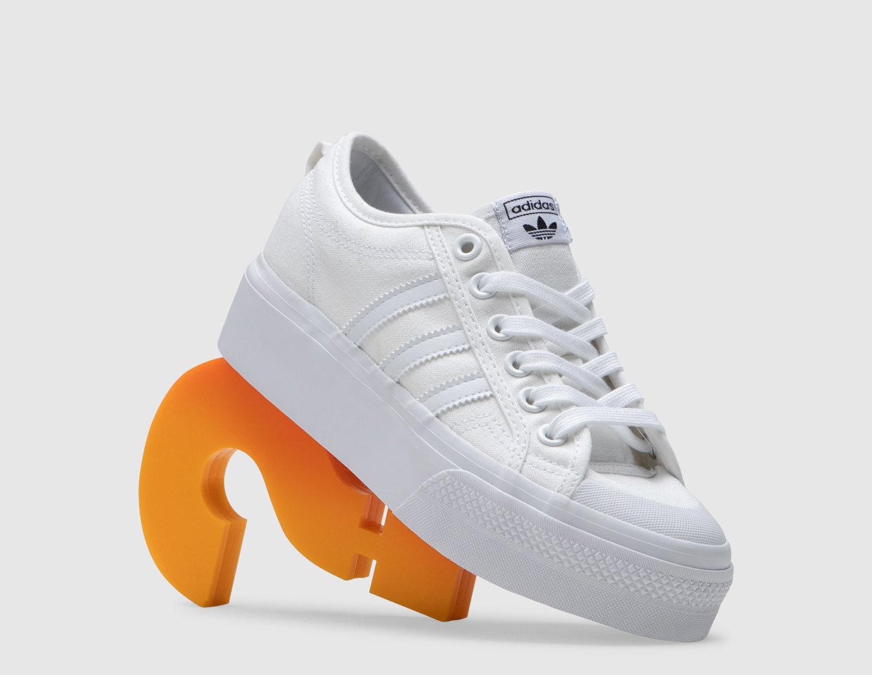 adidas Originals Women's Nizza Platform Cloud White / Cloud
