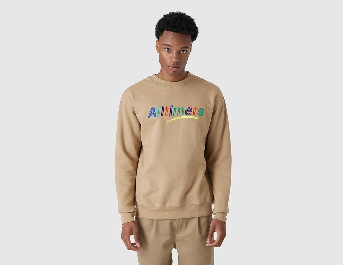 Alltimers Embroidered Estate Crewneck / Sandstone | Garmentory