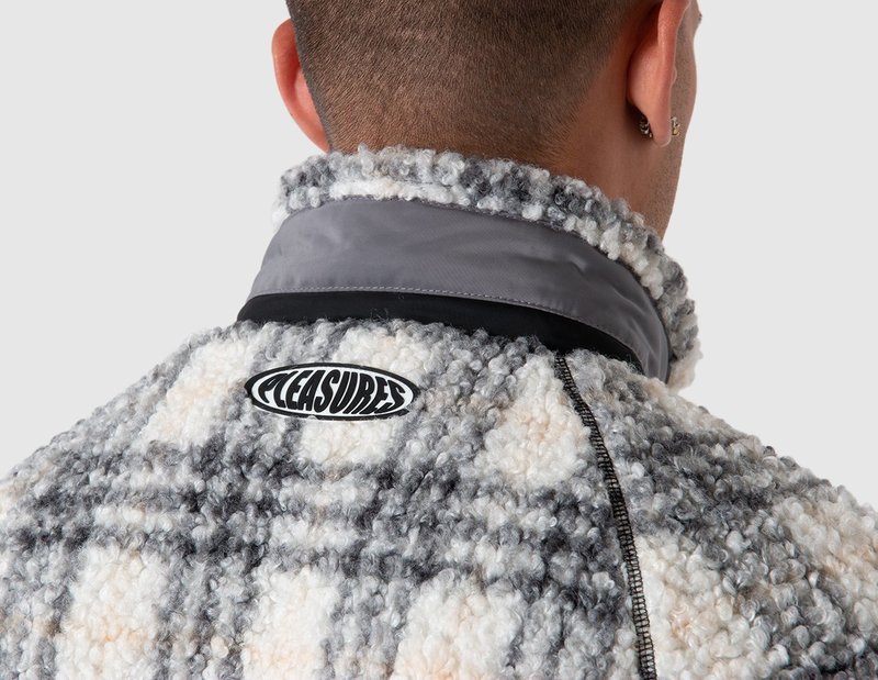 Pleasures Wraith Poodle Polar Fleece Jacket - Grey | Garmentory