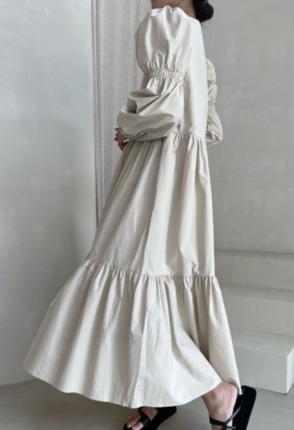 NKC Long Sleeve Cream Peasant Dress | Garmentory NKC Long Sleeve Cream Peasant Dress | Garmentory