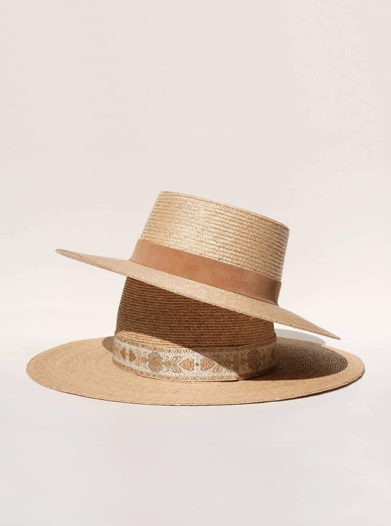 Lack of color straw Spencer boater hat with beige suede band size small worn one THE SPENCER BOATER SUEDE | Lack Of Color Straw Hat  main image 4