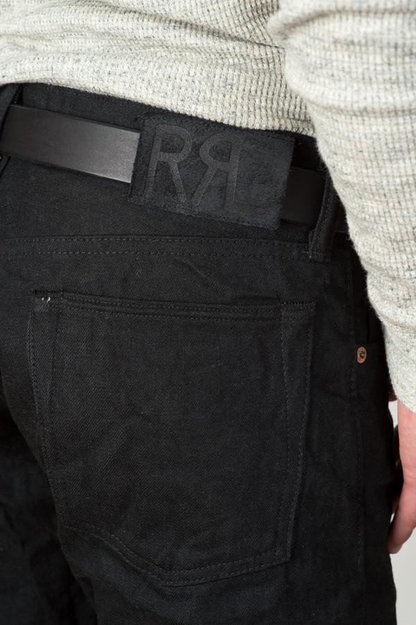 RRL Slim Fit In Black On Black | Garmentory