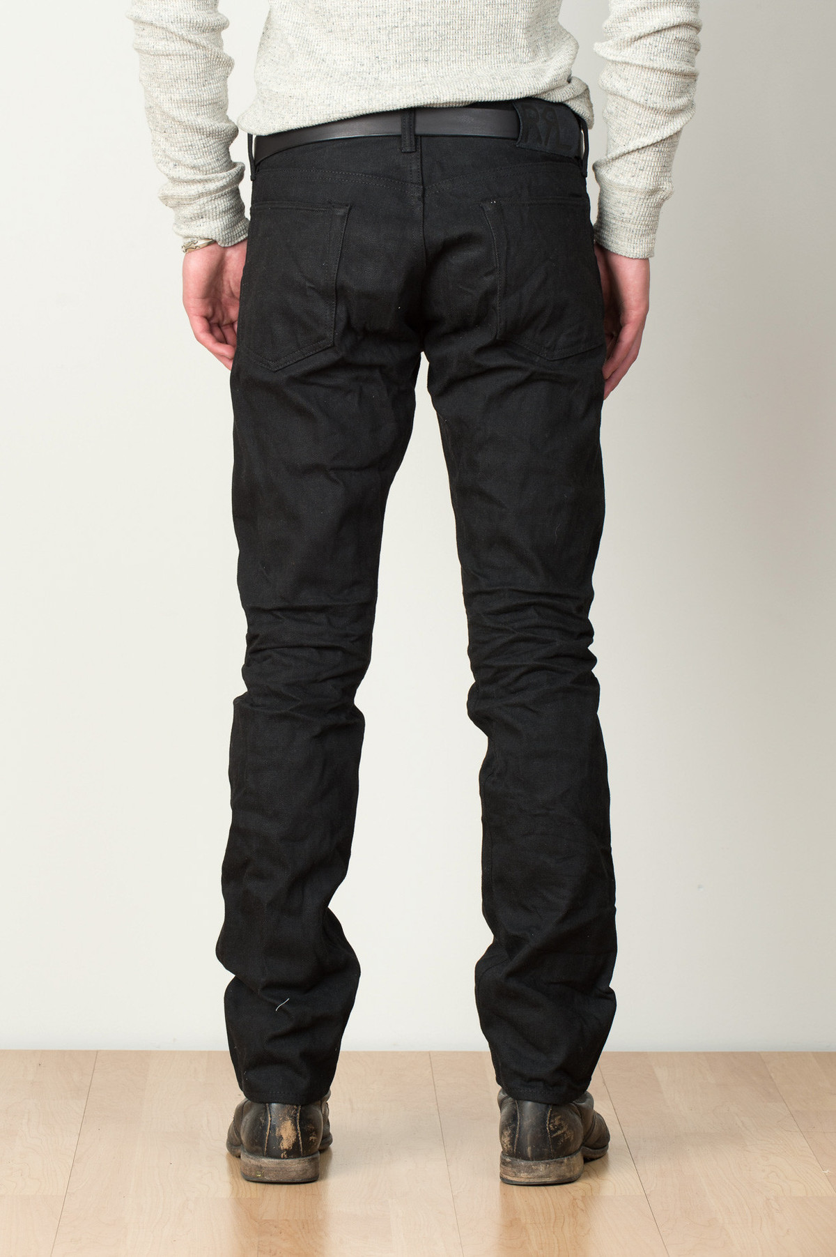 RRL Slim Fit In Black On Black | Garmentory