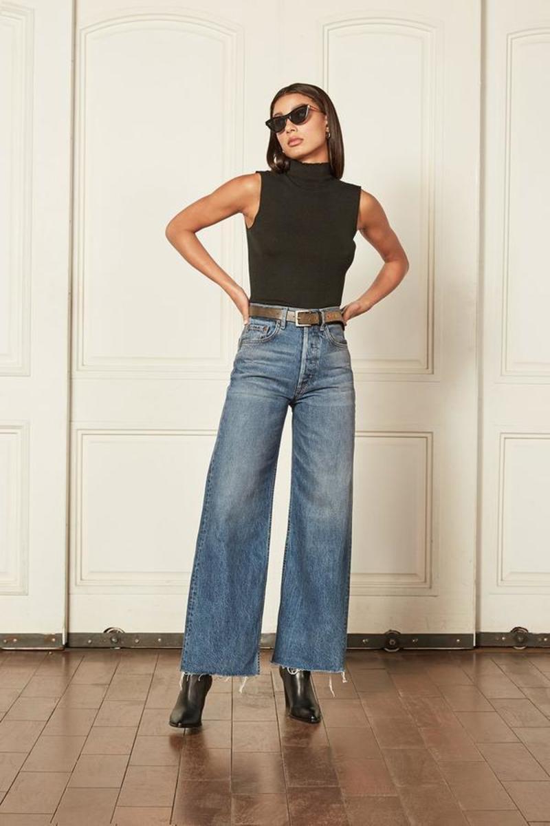 BOYISH The Charley Rigid Wide Leg Jean - Greed