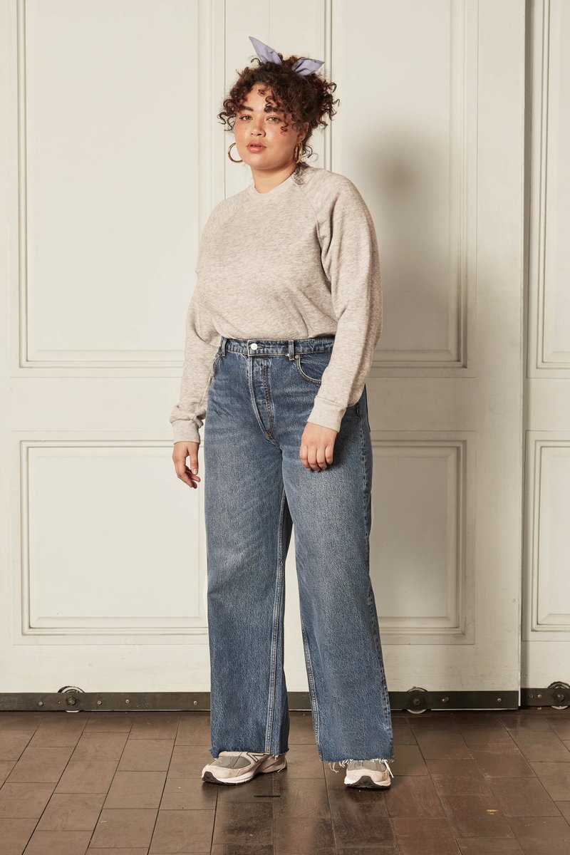 BOYISH The Charley Rigid Wide Leg Jean - Greed