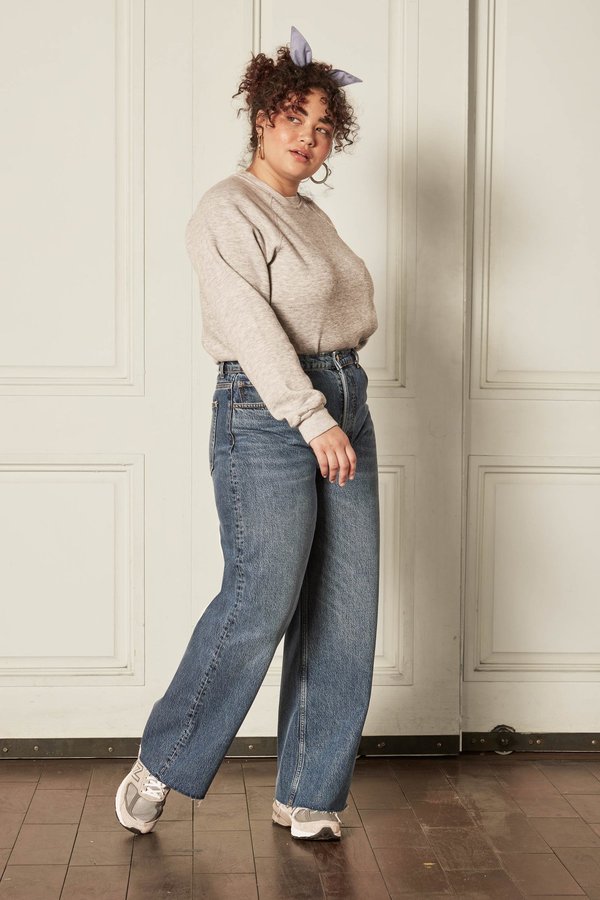 BOYISH The Charley Rigid Wide Leg Jean - Greed