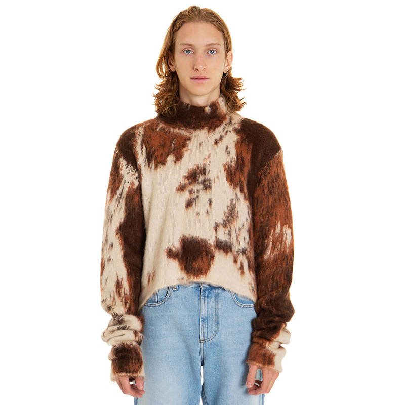 GCDS Cow sweater - brown | Garmentory