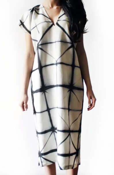 Katrin Reifeiss B+W Lattice Caftan Katrin Reifeiss B+W Lattice Caftan