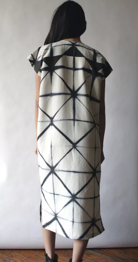 Katrin Reifeiss B+W Lattice Caftan Katrin Reifeiss B+W Lattice Caftan
