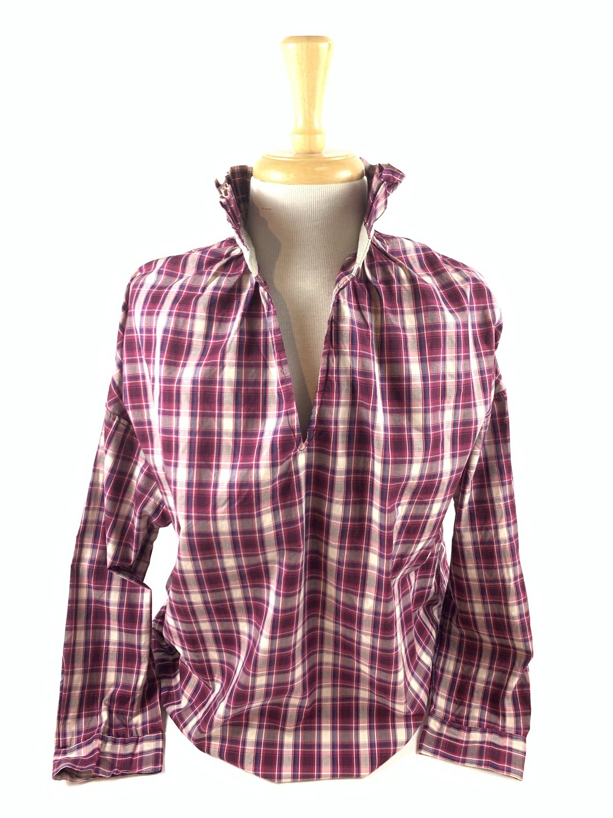 A Shirt Thing Penelope Plaid Shirt - Berry - Image 1 of 2