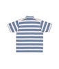 Pop Trading Company Italo Striped Short Sleeve Shirt - Blue Shadow/Off-White - Thumbnail 5