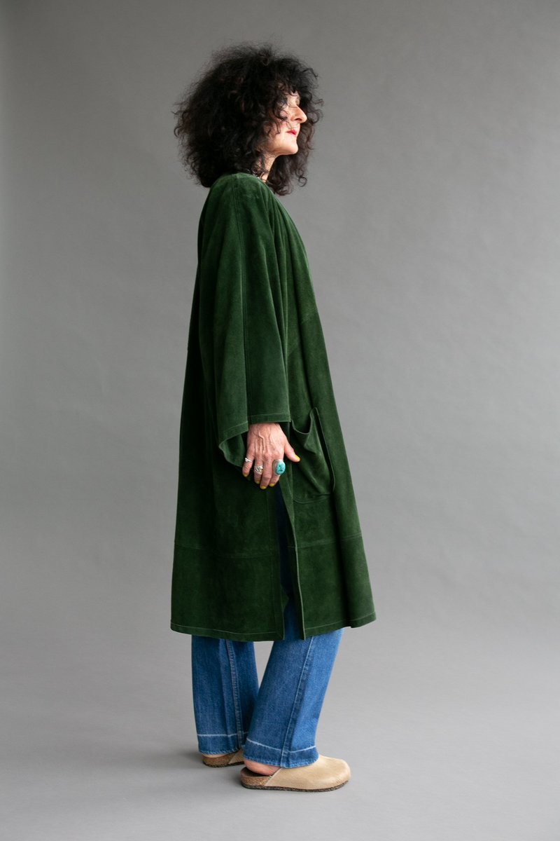 WOLF GYPSY VINTAGE Jean Muir Suede Coat Garmentory