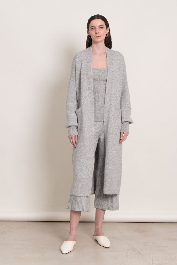 ELEVEN SIX Amelia Cardi Cardigan - Pale Grey Heather