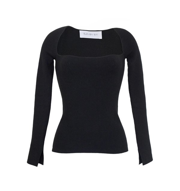 ELEVEN SIX ELLE SWEATER - BLACK