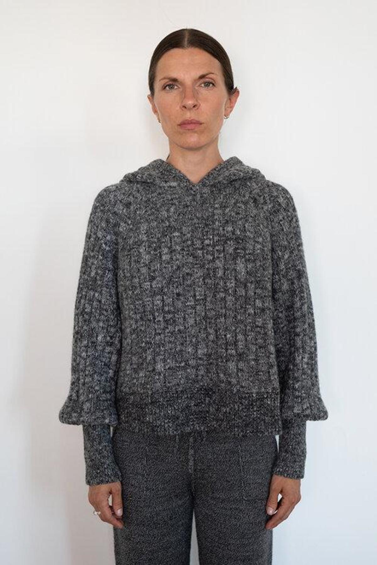 Eleven Six Lara Hoodie Sweater - Salt & Pepper - Image 2 of 9