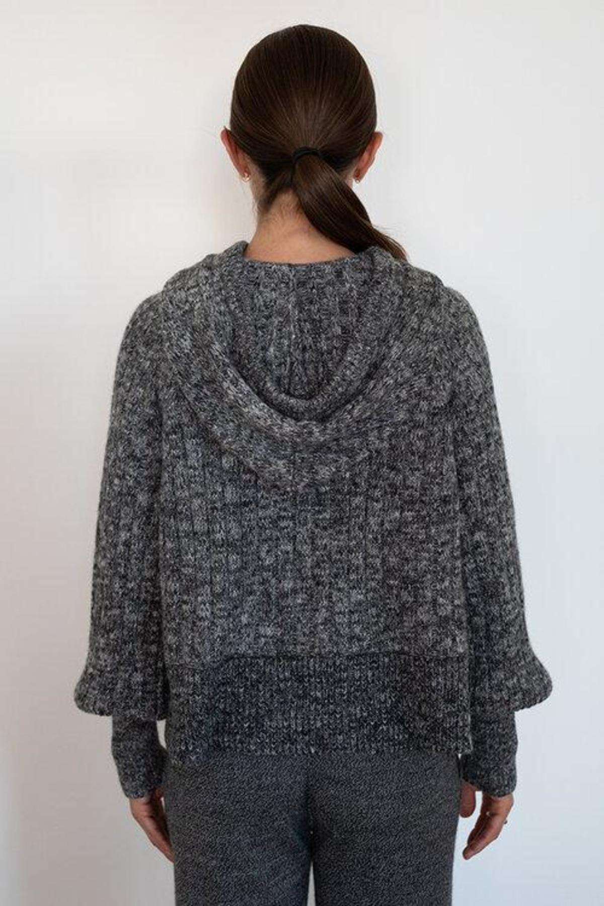 Eleven Six Lara Hoodie Sweater - Salt & Pepper - Image 3 of 9