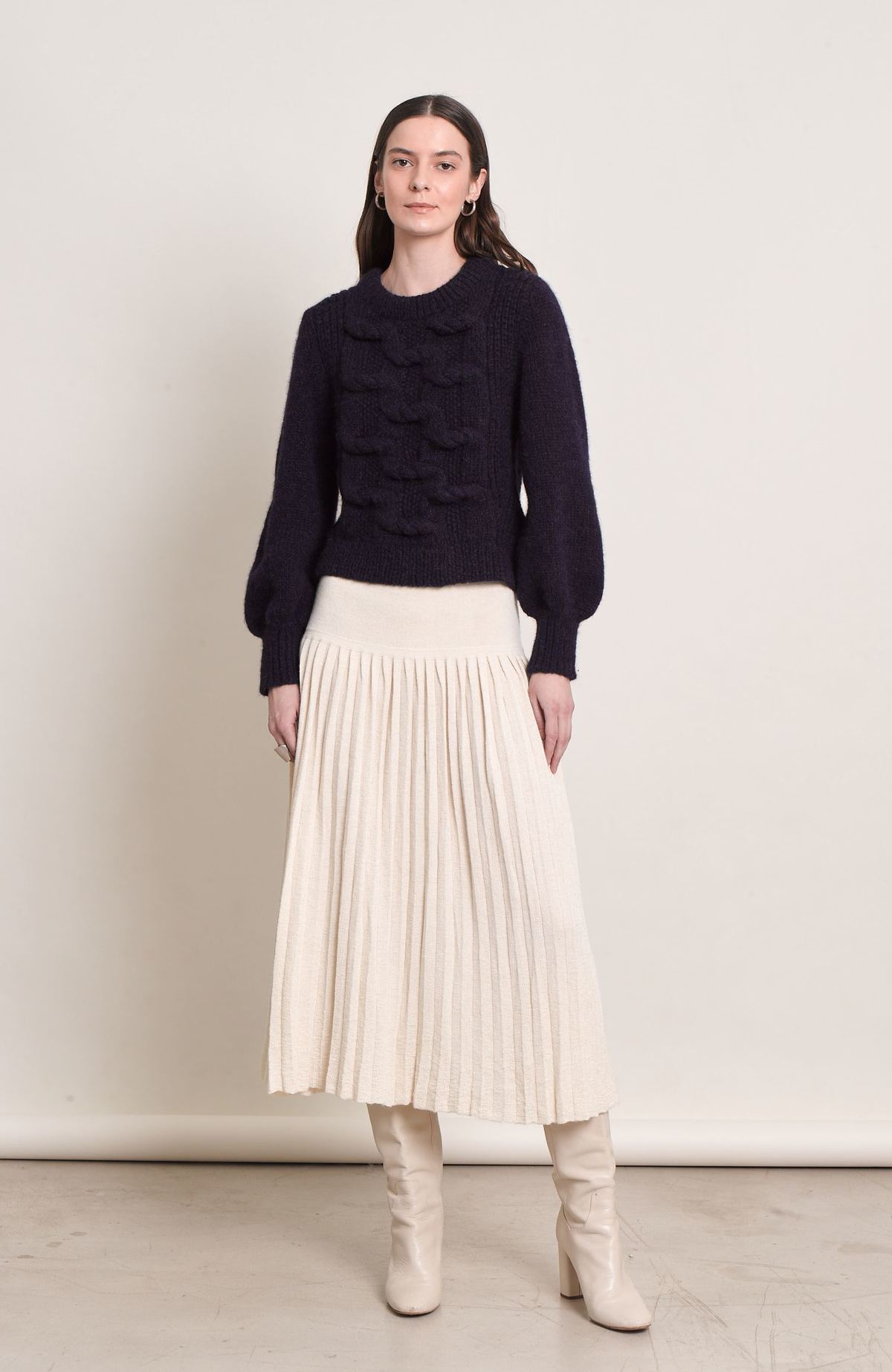 ELEVEN SIX Marlowe Sweater - Navy - Image 1 of 6