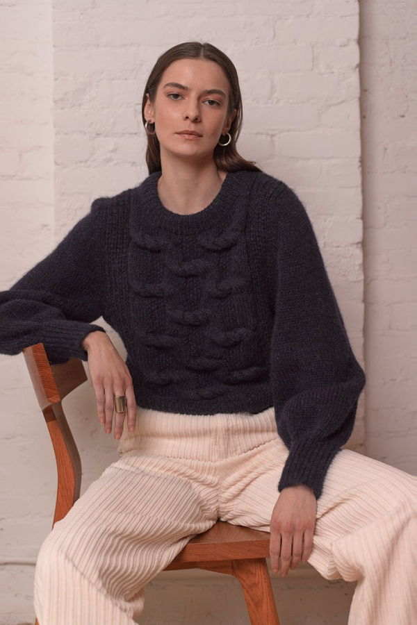 ELEVEN SIX Marlowe Sweater - Navy