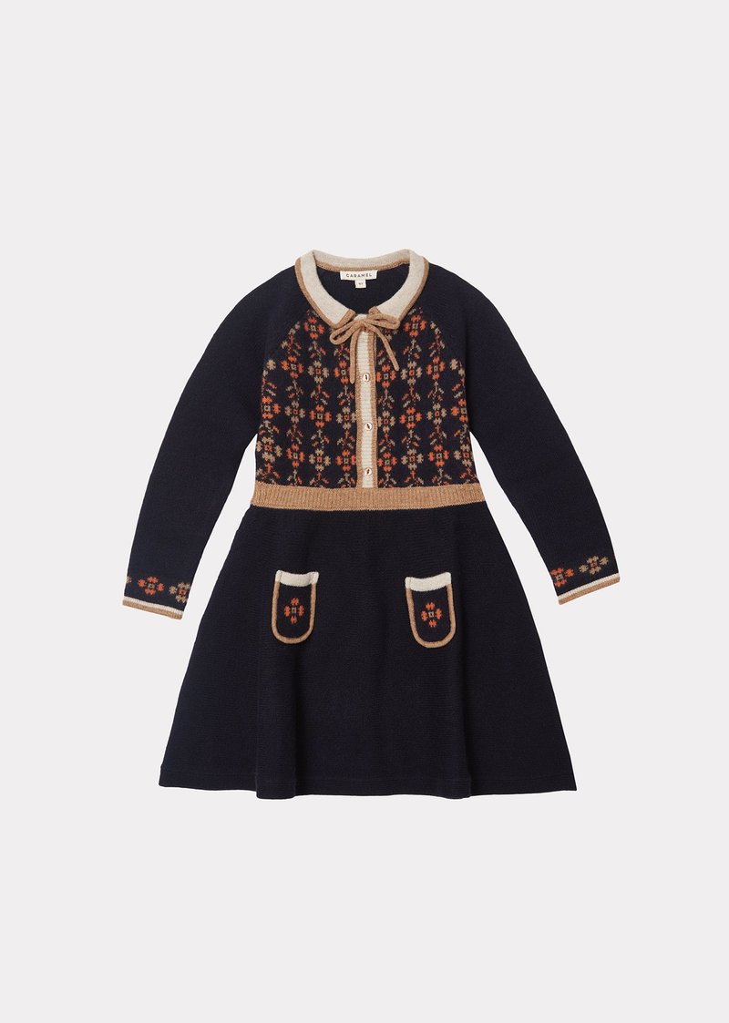 kids Caramel Elara Dress - Midnight | Garmentory 