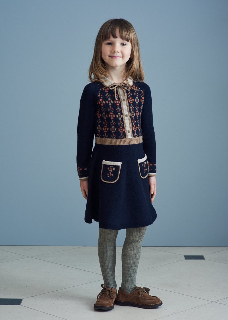 kids Caramel Elara Dress - Midnight | Garmentory 